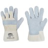 120 Paar K S STRONGHAND® Handschuhe aus Rind-Spaltleder in natürlicher Farbe, Schutzklasse CAT 2