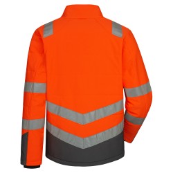 1 Stück ELYSEE Warnschutz Steppjacke EN ISO 20471 orange/grau
