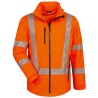 1 Stück ELYSEE Warnschutz-Regenjacke, orange, EN ISO 20471, EN 343, wasserdicht und atmungsaktiv