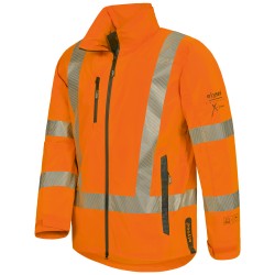 1 Stück ELYSEE Warnschutz-Regenjacke, orange, EN ISO 20471, EN 343, wasserdicht und atmungsaktiv