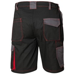1 Stück CRAFTLAND Twill-Shorts aus Baumwolle in Schwarz/Grau