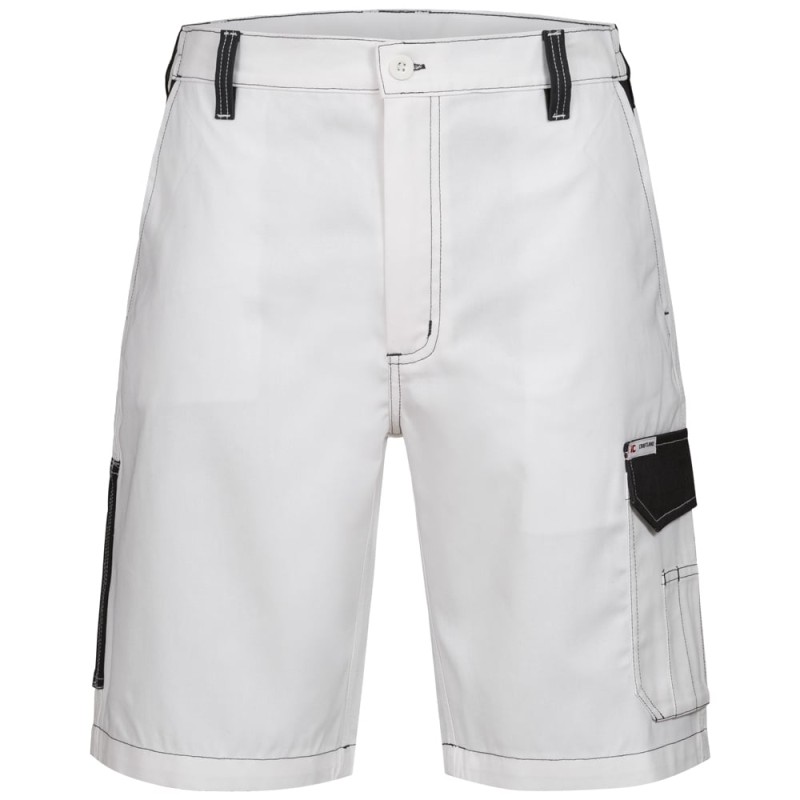 1 Paar CRAFTLAND Twill-Shorts aus Baumwolle in Weiss/Grau