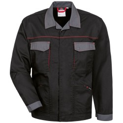 1 Stück Craftland Twill-Bundjacke aus Baumwolle in Schwarz/Grau