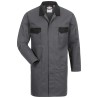 1 Stück CRAFTLAND Twill-Kittel grau/schwarz aus strapazierfähigem Material für professionelle Anwendungen
