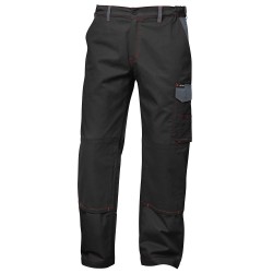 1 Stück CRAFTLAND Twill-Bundhose aus Baumwolle in Schwarz/Grau für optimalen Tragekomfort