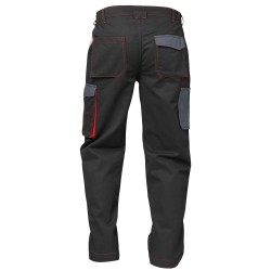 1 Stück CRAFTLAND Twill-Bundhose aus Baumwolle in Schwarz/Grau für optimalen Tragekomfort