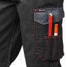 1 Stück CRAFTLAND Twill-Bundhose aus Baumwolle in Schwarz/Grau für optimalen Tragekomfort