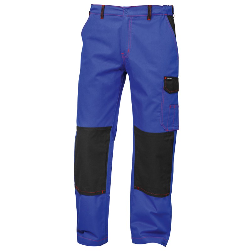 1 Stück Craftland Twill-Bundhose aus Baumwolle in kornblau und schwarz