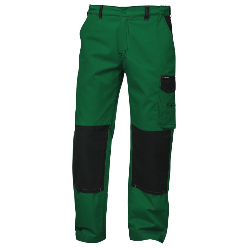 1 Stück CRAFTLAND Twill-Bundhose aus Baumwolle in Grün/Schwarz