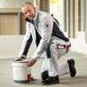 1 Stück CRAFTLAND Twill-Bundhose aus Baumwolle in Weiss/Grau für optimalen Tragekomfort und Funktionalität