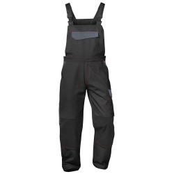 1 Stück Craftland Twill-Latzhose aus Baumwolle in Schwarz/Grau