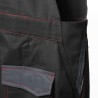 1 Stück Craftland Twill-Latzhose aus Baumwolle in Schwarz/Grau