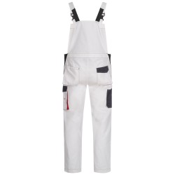 1 Stück CRAFTLAND Twill-Latzhose aus Baumwolle in Weiss/Grau
