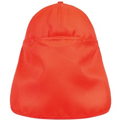 1 Stück ELYSEE UV-Cap mit Nackenschutz aus grauem Material