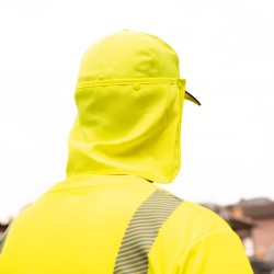 1 Stück ELYSEE UV-Cap mit Nackenschutz aus grauem Material