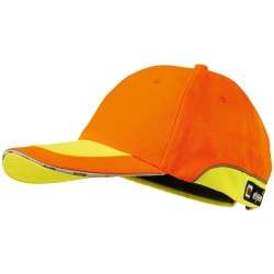25 Stück ELYSEE® Andreas Cap aus 80% Polyester und 20% Baumwolle in Orange/Gelb