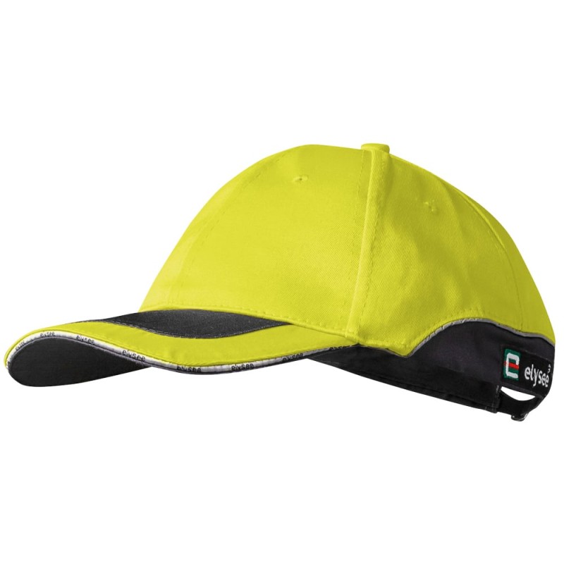 25 Stück ELYSEE® Cap, gelb/grau, 80% Polyester / 20% Baumwolle