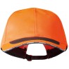 25 Stück ELYSEE Roman Caps, Polyester-Baumwollmischung, orange/grau