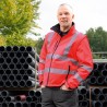 1 Stück ELYSEE Warnschutz-Softshelljacke, rot, nach EN ISO 20471/3, ideal für Sichtbarkeit und Sicherheit