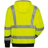 1 Stück ELYSEE Warnschutzsweatjacke EN ISO 20471 gelb/schwarz, hochwertige Sicherheit, bequem und funktional