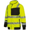 1 Stück ELYSEE Warnschutzsweatjacke EN ISO 20471 gelb/schwarz, hochwertige Sicherheit, bequem und funktional
