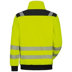 1 Stück ELYSEE Warnschutzjacke Sweat gelb/schwarz, reflektierend, atmungsaktiv, ideal für Sicherheit und