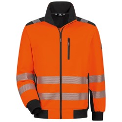 1 Stück ELYSEE Warnschutz-Sweatjacke aus Polyester, orange/schwarz für optimale Sichtbarkeit und Sicherheit