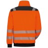 1 Stück ELYSEE Warnschutz-Sweatjacke aus Polyester, orange/schwarz für optimale Sichtbarkeit und Sicherheit