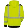 1 Stück ELYSEE Warnschutz-Hoodie aus Polyester in Gelb/Schwarz für optimale Sichtbarkeit und Sicherheit