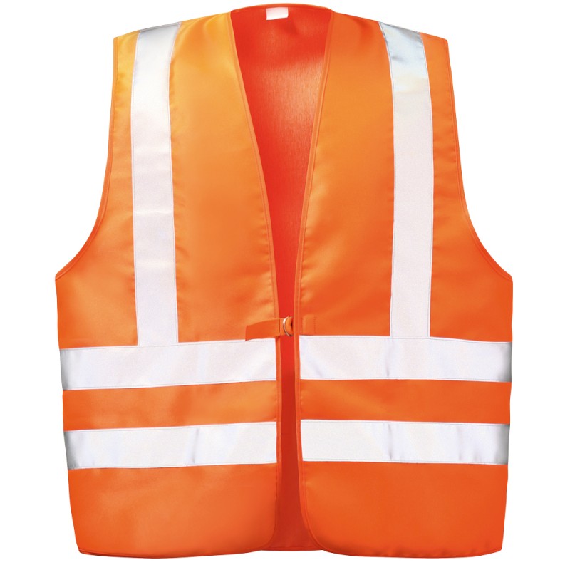 1 Stück WILFRIED Warnweste mit Schulterreflex, EN ISO 20471/2, aus WICA-TEX®, leuchtend orange