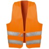 1 Stück WICA-TEX Warnweste Textil orange EN ISO 20471/2 mit PE-Beutel