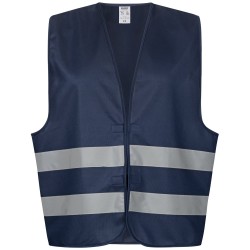 1 Stück SAFESTYLE Marine Weste für erhöhte Sichtbarkeit EN 17353 Typ B3 in auffälligem Orange