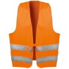 1 Stück WICA-TEX Warnweste Textil orange EN ISO 20471/2 mit PE-Beutel