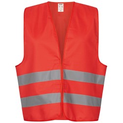 1 Stück Safestyle Weste für erhöhte Sichtbarkeit EN 17353 Typ B3 rot
