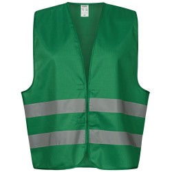 1 Weste von SAFESTYLE für erhöhte Sichtbarkeit EN 17353 Typ B3 in leuchtendem Grün