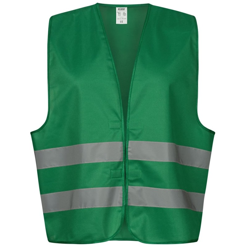 1 Weste von SAFESTYLE für erhöhte Sichtbarkeit EN 17353 Typ B3 in leuchtendem Grün