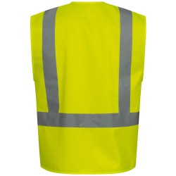 1 Stück SAFESTYLE Warnschutzweste EN ISO 20471/2 in leuchtendem Gelb, optimale Sichtbarkeit bei Arbeitseinsätzen