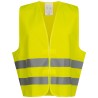 1 Stück Wica-Tex Warnweste Polyester gelb EN ISO 20471/2, im PE-Beutel, mit Klettverschluss