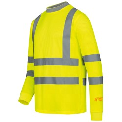 1 Stück Safestyle UV-Warnschutz Langarm-T-Shirt Gelb EN ISO 20471/2, EN 13758-2, Grösse 0-S (46/48)