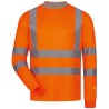 1 Stück SAFESTYLE UV-Schutz Langarm-T-Shirt, orange, EN ISO 20471/2, EN 13758-2, ideal für Sicherheit und