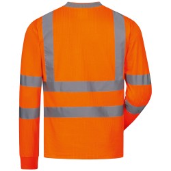 1 Stück SAFESTYLE UV-Schutz Langarm-T-Shirt, orange, EN ISO 20471/2, EN 13758-2, ideal für Sicherheit und