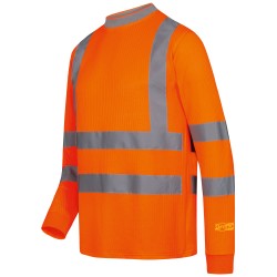 1 Stück SAFESTYLE UV-Schutz Langarm-T-Shirt, orange, EN ISO 20471/2, EN 13758-2, ideal für Sicherheit und