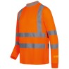 1 Stück SAFESTYLE UV-Schutz Langarm-T-Shirt, orange, EN ISO 20471/2, EN 13758-2, ideal für Sicherheit und