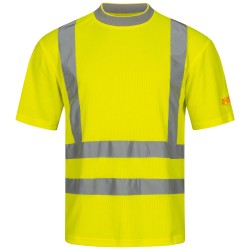 1 Stück Safestyle UV-Warnschutz-T-Shirt aus hochwertigem Material in leuchtendem Gelb, nach EN ISO 20471/2 und EN