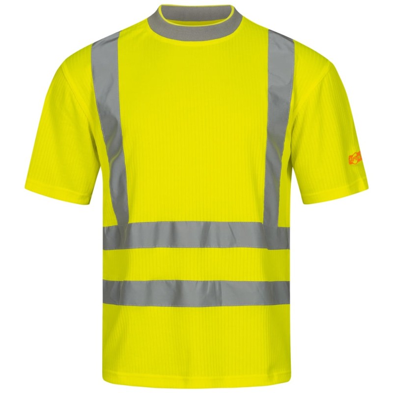 1 Stück Safestyle UV-Warnschutz-T-Shirt aus hochwertigem Material in leuchtendem Gelb, nach EN ISO 20471/2 und EN