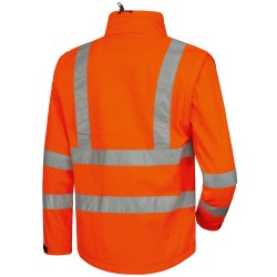 1 Stück ELYSEE Warnschutz-Softshelljacke, EN ISO 20471/3, orange, für optimale Sichtbarkeit und Schutz bei der
