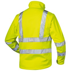 1 Stück ELYSEE Warnschutz-Softshelljacke aus hochwertigem Material in leuchtendem Gelb, EN ISO 20471/3 zertifiziert