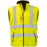 1 Stück ELYSEE Warnschutz-Softshelljacke aus hochwertigem Material in leuchtendem Gelb, EN ISO 20471/3 zertifiziert