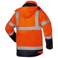 1 Stück ELYSEE Warnschutzjacke 3in1, orange/marine, EN ISO 20471 und EN 343 zertifiziert, vielseitig einsetzbar