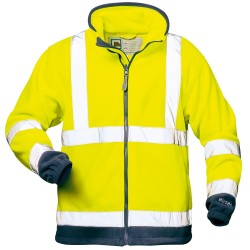 1 Stück ELYSEE Warnschutzfleecejacke aus Polarfleece in Gelb/Marine, EN ISO 20471/3 zertifiziert
